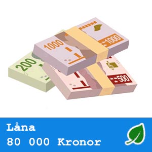 Låna 80 000 kronor