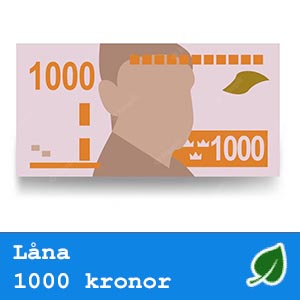 låna 1000 kronor